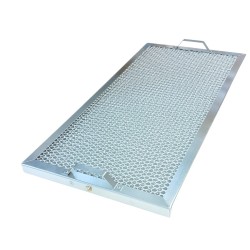 Metall-Fettfilter flach 500x250x20 mm für Gastro, mit Schnäpper