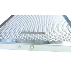 Metall-Fettfilter flach 500x250x20 mm für Gastro, mit Schnäpper