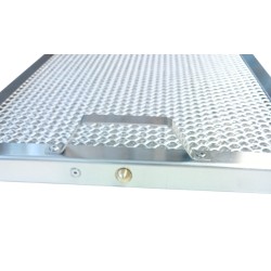 Metall-Fettfilter flach 500x200x25 für Gastro mit Schnäpper